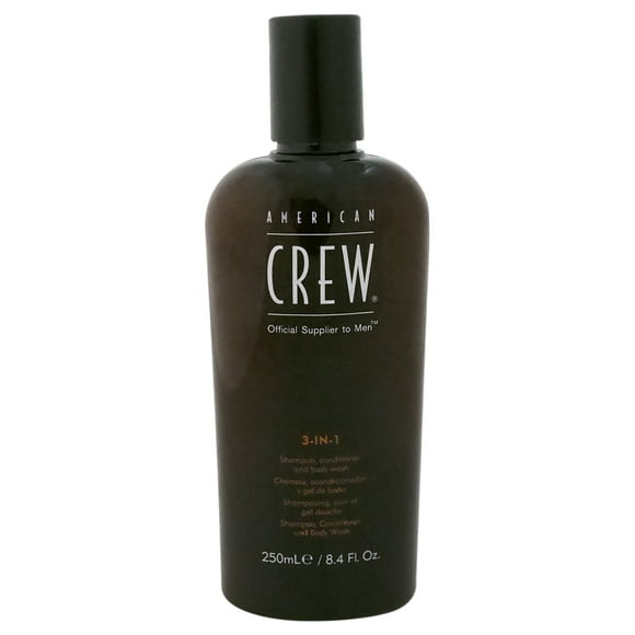 Shampooing et Revitalisant 3 en 1 et Gel Douche par American Crew pour Hommes - Shampooing et Revitalisant 8,4 oz