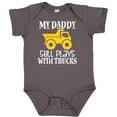 thumbnail image 3 of Inktastic Construction My Daddy Still Plays with Trucks Boys or Girls Baby Bodysuit, 3 of 5