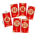 thumbnail image 6 of Callipe 6 Pcs Red Envelopes 2025 Chinese New Year Red Packets Snake Theme Lucky Money Packets for Spring Festival Celebration, 6 of 8