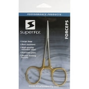 SuperFly 5" Straight Forceps, Gold