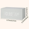 thumbnail image 6 of Unique Bargains Voice Activation Alarm Clock Brown 6.7"L x 3.1"W x 2.8"H, 6 of 6