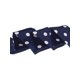 thumbnail image 5 of INSPIRAR CHIC Bufanda Delgada de Seda con Lunares Cinturón Largo y Estrecho Accesorio para Asa de Bolsa Azul Marino con Lunares Medianos S, 5 of 6