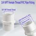 3/4 inch white fittings, 10 pack 3/4 inch internal thread fittings ...