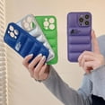 thumbnail image 3 of Lujo la cara norte 3D abajo chaqueta de la caja del teléfono para iPhone 11 12 13 14 Pro Max 7 8 14 Plus X XR Xs Max a prueba de golpes de silicona suave cubierta de la caja de protección de la Cámara, 3 of 4