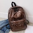 thumbnail image 1 of Fashion Women Solid Color Zipper Backpack Waterproof Shoulder Bag Travel Bag, 1 of 5