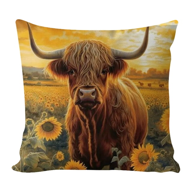 (2) Hilo Algodón Ecológico 11CT 3 Hebras 45*45cm Yak Alpino Almohada Con Tres Caras Kit Serie Punto Cruz