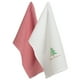 thumbnail image 1 of Paño de cocina a cuadros rojo y blanco Design Imports Feliz Navidad juego de 2 CAMZ37669, 1 of 2