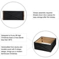 thumbnail image 4 of glitzhome Washed Black Wooden Tree Collar Tree Stand Cover Christmas Tree Skirt Tree Box, 26" L X 26" W, 4 of 8