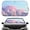 Pink and purple clouds, variant on PRIME Car Windshield Sun Shade - Reflector Sunshade Offers Ultimate Protection for Car Interior, Cool Reflective Sun Blocker Fits Small Sedans, Mini SUVs