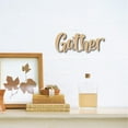 thumbnail image 7 of 1pc Gather Wood Sign Wall Decor Script Word Cutout Laser Cut Unfinished Sign Rustic Letter Decorative DIY Wall Art, 7 of 7
