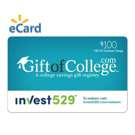 Gift of College & Invest529 $100 Gift Card (Email Delivery)