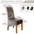 thumbnail image 3 of Crushed Velvet Stretchable Elastic Chair Covers For Dining Room Wedding Banquet Gift, 3 of 5