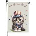 thumbnail image 4 of Cat Patriotic Garden Flag for Outside 12.5x18 Double Sided American Flag - Memorial Day Cat Flag, 4 of 9