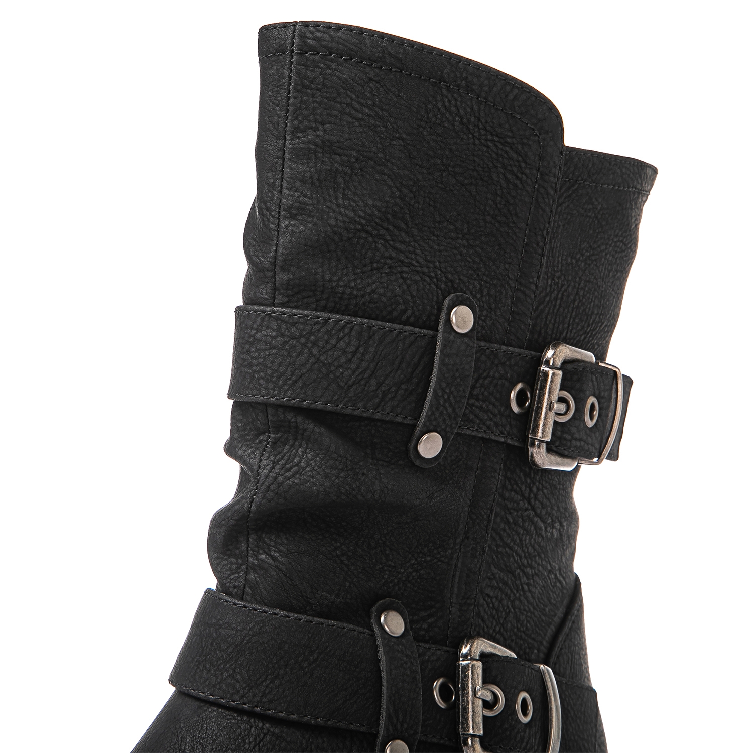 Global Win Tan Black Gray Leather Fashion Ankle Boots Round Toe Zipper Men’s 7.5 Global Win main image 3