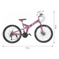 thumbnail image 5 of Bicicleta de Montaña Plegable Centurfit Rodada 26 Freno de Disco Rosa, 5 of 5