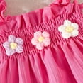 thumbnail image 5 of mgoYE Baby Girl Summer Clothes Toddler Outfit Sleeveless Shirt Swing Cami Tank Top Cute 2 Piece Short Set, 5 of 6