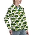 thumbnail image 6 of Lsque Cute Broccoli Pattern Casual Women's Hoodie,Hooded Sweatshirt with Kangaroo Pocket,Pullover Hoodie with Eye-catching Drawstrings-X-Large, 6 of 7