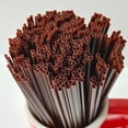 Straw Rod Happon 50 Pcs Disposable Plastic Coffee Straws Drinking Straw Two Holes ...