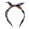 thumbnail image 2 of Paquete de 2-4 diademas para mujer con lazo, diadema elástica Alice, aro para el pelo, color negro 2 piezas, 2 of 8