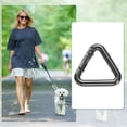 thumbnail image 4 of Uxcell 8 Pcs Triangle Spring Key Ring 1 Inch Metal Buckle Spring Snap Clip Trigger for Keychains Bags Purse Handbags Hanging Crafts DIY Accessories Decorations, Black, 4 of 5