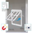 thumbnail image 5 of Ownpets Puerta mosquitera para perros, solapa interior de puerta de 11x13 pulgadas, puerta mosquitera con cerradura para mascotas, cierre magnético, puerta resistente para perros (blanco), 5 of 5