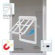 thumbnail image 5 of Ownpets Puerta mosquitera para perros, solapa interior de puerta de 11x13 pulgadas, puerta mosquitera con cerradura para mascotas, cierre magnético, puerta resistente para perros (blanco), 5 of 5