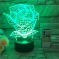 thumbnail image 3 of Bedroom Led Night Light, Nursing Night Plug In 3d Night Light Creative Desk Lamp Warm Romantic Bedside Lamp, 3 of 5