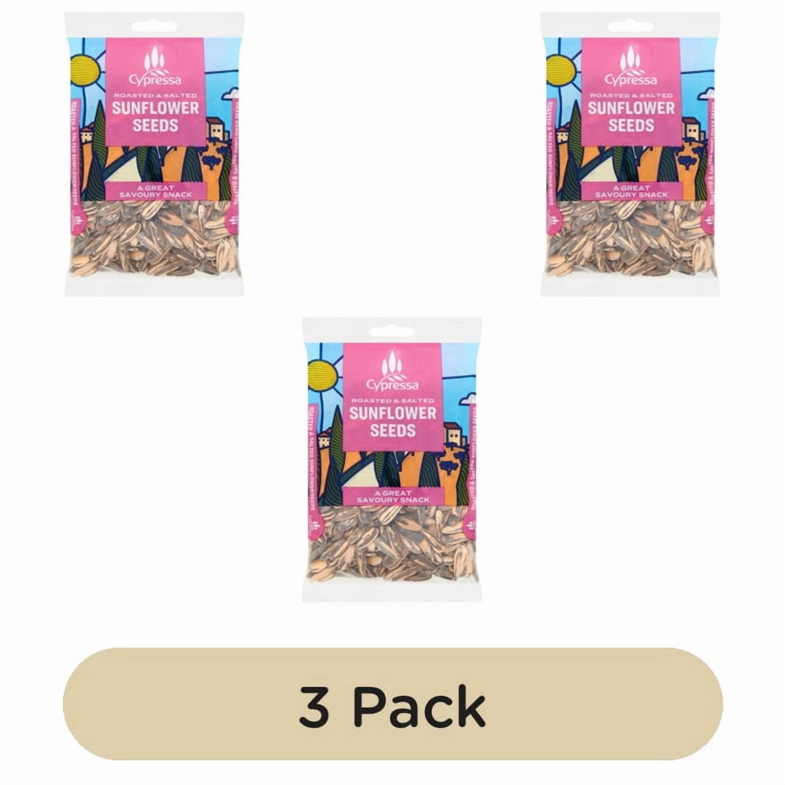 Cypressa Roasted & Salted Sunflower Seeds 100g, British Import (Pack of 3)
