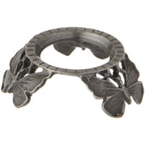 Bard's Pewter Egg Stand/Holder, Butterflies, 0.875" Diameter (Fits Hen Sized Eggs), Pack of 2
