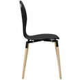 thumbnail image 2 of modway path mid-century modern two kitchen and dining room chairs in black, 2 of 4