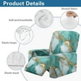 thumbnail image 5 of POLERO Green Marble Golden Texture Print Recliner Slipcover Lazyboy Recliner Chair Cover 4 Piece Stretch Couch Covers Small Reclining Cover with Pockets Furniture Protector, 5 of 7