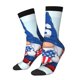 thumbnail image 1 of Balery Cute Gnomes in USA Calcetas Largas con Estampado para Hombre y Mujer – Suaves y Transpirables, Talla Única (US 5-11), 1 of 6