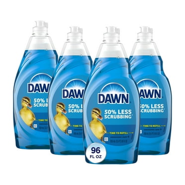 Dawn Ultra Dish Soap Liquid, Dishwashing Liquid, Grease Removal, Original, 4x24oz Bundle