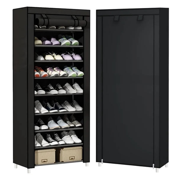 Zapatero Organizador Rack Para 27 Pares Estante Practiksa Color Negro