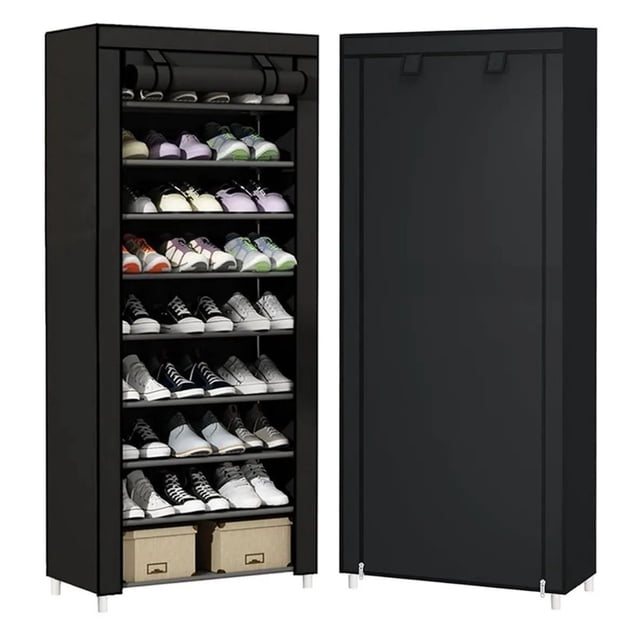 Zapatero Organizador Rack Para 27 Pares Estante Practiksa Color Negro