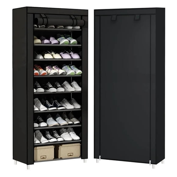 Zapatero Organizador Rack Para 27 Pares Estante Practiksa Color Negro