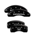 thumbnail image 2 of MGP 4 Caliper Covers Engraved Front & Rear Vtech Black finish silver ch Fits select: 2004-2005 HONDA CIVIC SI, 2 of 6