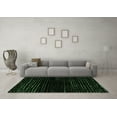 thumbnail image 3 of Ahgly Company Indoor Square Abstract Emerald Green Modern Area Rugs, 6' Square, 3 of 4