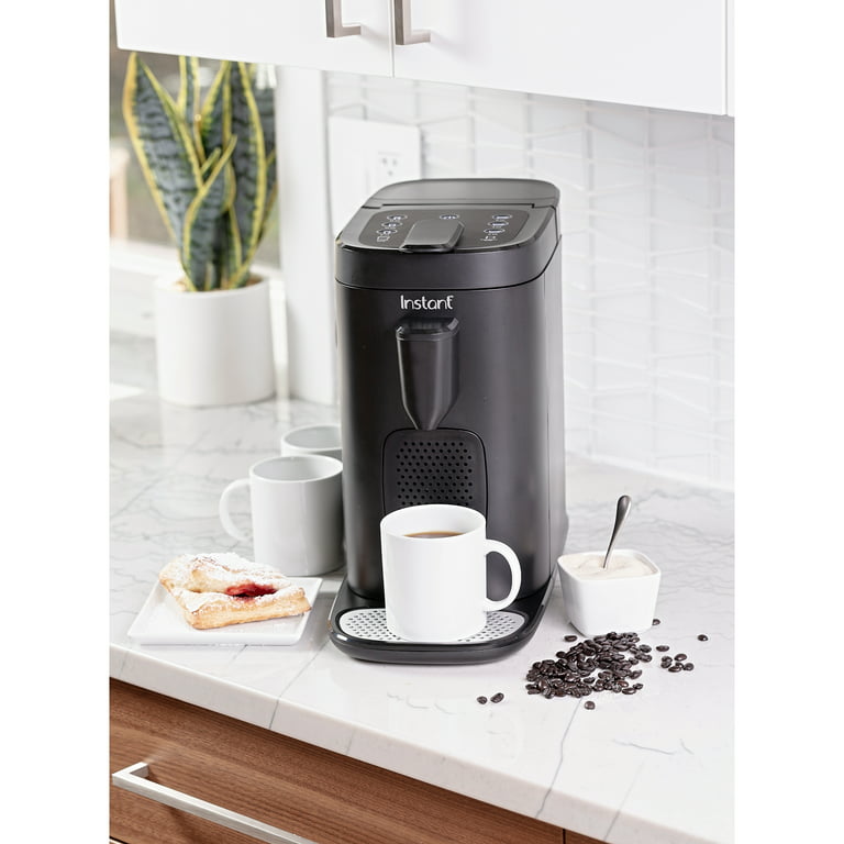Instant Solo Single-Serve Coffee Maker, Ground Coffee and Pod Coffee Maker,  Includes Reusable Coffee Pod – Gray