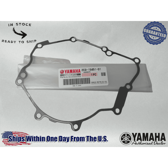 Yamaha Genuine OEM Authentic  Lh Stator Ignition Cover Gasket 2C0-15451-01-00