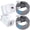 White, variant on 2 Pack Type C Charger Fast Charging QC 3.0 18W with 2Pcs 10FT USB-C to C Braided Type C Charging Cables, USB C Wall Charger Compatible with iPhone 17/16/15 Pro Max iPad Pro Galaxy S26 Android, Purple