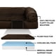 thumbnail image 3 of Furhaven Cama de gel refrescante para perros grandes con refuerzos extraíbles y funda lavable, para perros de hasta 125 libras - Sofá de felpa y gamuza - Espresso, Jumbo Plus/XXL, 3 of 5