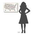 thumbnail image 4 of Global Gallery's 'US City Map' By Michael Mullan Stretched Canvas Wall Art, 4 of 4
