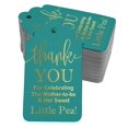 thumbnail image 1 of Inkdotpot Pack Of 50 ThankYou For Celebrating The Mother To Be Baby Shower Favor Paper Tags Craft Real Gold Foil Hang Tags, 1 of 6