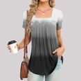 thumbnail image 2 of Blusa suelta de manga corta con cuello en V informal estampada a la moda para mujer OAVQHLG3B Store  lin121212, 2 of 4