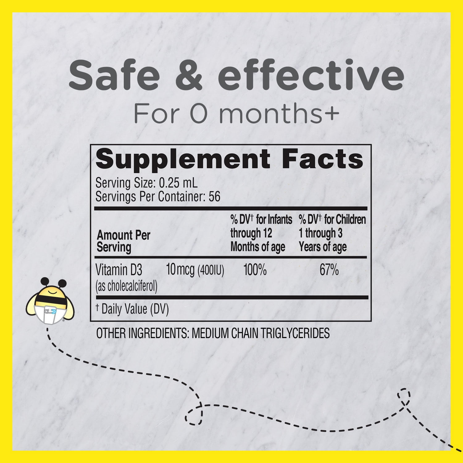 (2 pack) Zarbee's Baby Vitamin D Drops for Infants, Baby & Toddler Liquid Supplement, 0.47 Fl. Ounces (14mL) 1 Box