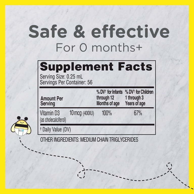 Zarbee's Baby Vitamin D Drops, 0.47 fl oz photo 6