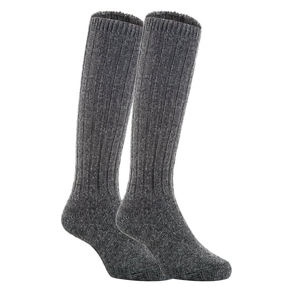 Lian Style Unisex Baby Children 4 Pairs Knee-high Wool Boot Blend Boot Socks Size 4-6Y(Dark Gray)
