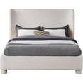 thumbnail image 7 of Meridian Furniture Penny Cream Linen Textured Fabric King Bed, 7 of 7