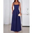 thumbnail image 6 of BTFBM Women Summer Square Neck Maxi Dress Spring Elegant Classy Sleeveless Formal Wedding Guest Cocktail Dresses, 6 of 8